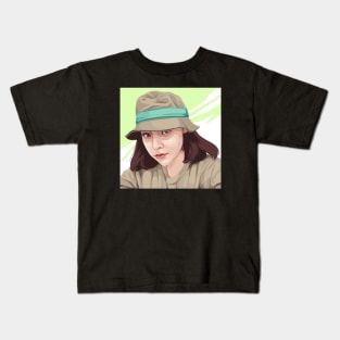 holiday hat girl Kids T-Shirt